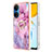 Custodia Silicone Gel Morbida Fantasia Modello Cover con Anello Supporto Y01B per Huawei Honor X7