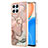 Custodia Silicone Gel Morbida Fantasia Modello Cover con Anello Supporto Y01B per Huawei Honor X8 4G