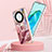 Custodia Silicone Gel Morbida Fantasia Modello Cover con Anello Supporto Y01B per Huawei Honor X9a 5G