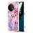 Custodia Silicone Gel Morbida Fantasia Modello Cover con Anello Supporto Y01B per OnePlus 11 5G Lavanda