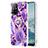 Custodia Silicone Gel Morbida Fantasia Modello Cover con Anello Supporto Y01B per Oppo A94 5G