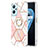 Custodia Silicone Gel Morbida Fantasia Modello Cover con Anello Supporto Y01B per Oppo A96 4G