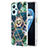 Custodia Silicone Gel Morbida Fantasia Modello Cover con Anello Supporto Y01B per Oppo A96 4G