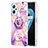 Custodia Silicone Gel Morbida Fantasia Modello Cover con Anello Supporto Y01B per Realme 9i 4G