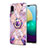 Custodia Silicone Gel Morbida Fantasia Modello Cover con Anello Supporto Y01B per Samsung Galaxy A02