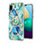 Custodia Silicone Gel Morbida Fantasia Modello Cover con Anello Supporto Y01B per Samsung Galaxy A02