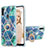 Custodia Silicone Gel Morbida Fantasia Modello Cover con Anello Supporto Y01B per Samsung Galaxy A11 Verde Notte
