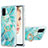 Custodia Silicone Gel Morbida Fantasia Modello Cover con Anello Supporto Y01B per Samsung Galaxy A21s