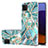 Custodia Silicone Gel Morbida Fantasia Modello Cover con Anello Supporto Y01B per Samsung Galaxy A22s 5G Verde Pastello