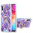 Custodia Silicone Gel Morbida Fantasia Modello Cover con Anello Supporto Y01B per Samsung Galaxy A50S