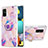 Custodia Silicone Gel Morbida Fantasia Modello Cover con Anello Supporto Y01B per Samsung Galaxy A51 5G