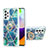 Custodia Silicone Gel Morbida Fantasia Modello Cover con Anello Supporto Y01B per Samsung Galaxy A52 5G
