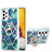 Custodia Silicone Gel Morbida Fantasia Modello Cover con Anello Supporto Y01B per Samsung Galaxy A72 4G Verde Notte