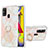 Custodia Silicone Gel Morbida Fantasia Modello Cover con Anello Supporto Y01B per Samsung Galaxy M21s