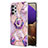 Custodia Silicone Gel Morbida Fantasia Modello Cover con Anello Supporto Y01B per Samsung Galaxy M32 5G