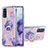 Custodia Silicone Gel Morbida Fantasia Modello Cover con Anello Supporto Y01B per Samsung Galaxy S20
