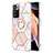 Custodia Silicone Gel Morbida Fantasia Modello Cover con Anello Supporto Y01B per Xiaomi Mi 11i 5G (2022) Rosa