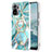 Custodia Silicone Gel Morbida Fantasia Modello Cover con Anello Supporto Y01B per Xiaomi Redmi Note 10S 4G Verde Pastello