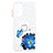 Custodia Silicone Gel Morbida Fantasia Modello Cover con Anello Supporto Y01X per Samsung Galaxy A04s Blu