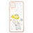 Custodia Silicone Gel Morbida Fantasia Modello Cover con Anello Supporto Y01X per Samsung Galaxy A22 4G Giallo