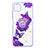 Custodia Silicone Gel Morbida Fantasia Modello Cover con Anello Supporto Y01X per Samsung Galaxy A22s 5G Viola