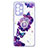 Custodia Silicone Gel Morbida Fantasia Modello Cover con Anello Supporto Y01X per Samsung Galaxy A33 5G Viola