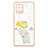 Custodia Silicone Gel Morbida Fantasia Modello Cover con Anello Supporto Y01X per Samsung Galaxy A42 5G Giallo