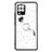 Custodia Silicone Gel Morbida Fantasia Modello Cover con Anello Supporto Y01X per Samsung Galaxy A42 5G Nero
