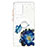 Custodia Silicone Gel Morbida Fantasia Modello Cover con Anello Supporto Y01X per Samsung Galaxy A72 4G Blu