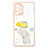 Custodia Silicone Gel Morbida Fantasia Modello Cover con Anello Supporto Y01X per Samsung Galaxy A72 4G Giallo