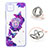 Custodia Silicone Gel Morbida Fantasia Modello Cover con Anello Supporto Y01X per Samsung Galaxy F42 5G