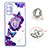 Custodia Silicone Gel Morbida Fantasia Modello Cover con Anello Supporto Y01X per Samsung Galaxy S20 FE 4G