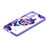 Custodia Silicone Gel Morbida Fantasia Modello Cover con Anello Supporto Y01X per Xiaomi Mi 11X 5G Viola