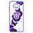 Custodia Silicone Gel Morbida Fantasia Modello Cover con Anello Supporto Y01X per Xiaomi Poco X3 Viola