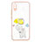 Custodia Silicone Gel Morbida Fantasia Modello Cover con Anello Supporto Y01X per Xiaomi Redmi 9A Giallo