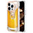 Custodia Silicone Gel Morbida Fantasia Modello Cover con Anello Supporto Y02B per Apple iPhone 16 Pro Max Giallo