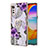 Custodia Silicone Gel Morbida Fantasia Modello Cover con Anello Supporto Y02B per LG Velvet 5G