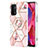 Custodia Silicone Gel Morbida Fantasia Modello Cover con Anello Supporto Y02B per OnePlus Nord N200 5G Rosa