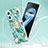 Custodia Silicone Gel Morbida Fantasia Modello Cover con Anello Supporto Y02B per Realme 9i 4G