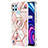 Custodia Silicone Gel Morbida Fantasia Modello Cover con Anello Supporto Y02B per Realme C25Y