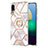 Custodia Silicone Gel Morbida Fantasia Modello Cover con Anello Supporto Y02B per Samsung Galaxy A02