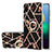 Custodia Silicone Gel Morbida Fantasia Modello Cover con Anello Supporto Y02B per Samsung Galaxy A02 Nero