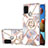 Custodia Silicone Gel Morbida Fantasia Modello Cover con Anello Supporto Y02B per Samsung Galaxy A21s Grigio