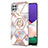 Custodia Silicone Gel Morbida Fantasia Modello Cover con Anello Supporto Y02B per Samsung Galaxy A22 5G