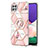 Custodia Silicone Gel Morbida Fantasia Modello Cover con Anello Supporto Y02B per Samsung Galaxy A22s 5G