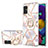 Custodia Silicone Gel Morbida Fantasia Modello Cover con Anello Supporto Y02B per Samsung Galaxy A51 5G Grigio