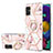 Custodia Silicone Gel Morbida Fantasia Modello Cover con Anello Supporto Y02B per Samsung Galaxy A51 5G Rosa