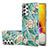 Custodia Silicone Gel Morbida Fantasia Modello Cover con Anello Supporto Y02B per Samsung Galaxy A72 4G Verde