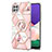 Custodia Silicone Gel Morbida Fantasia Modello Cover con Anello Supporto Y02B per Samsung Galaxy F42 5G