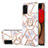 Custodia Silicone Gel Morbida Fantasia Modello Cover con Anello Supporto Y02B per Samsung Galaxy M02s Grigio